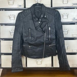 Zara basics Faux leather Jacket